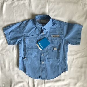 Boys Columbia Short Sleeve Fishing Shirt, size 4/5